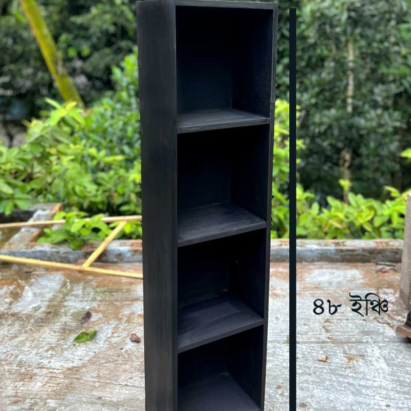 মেহগনি কাঠের স্টাইলিশ মাল্টি-স্টোরেজ - কালো কালার