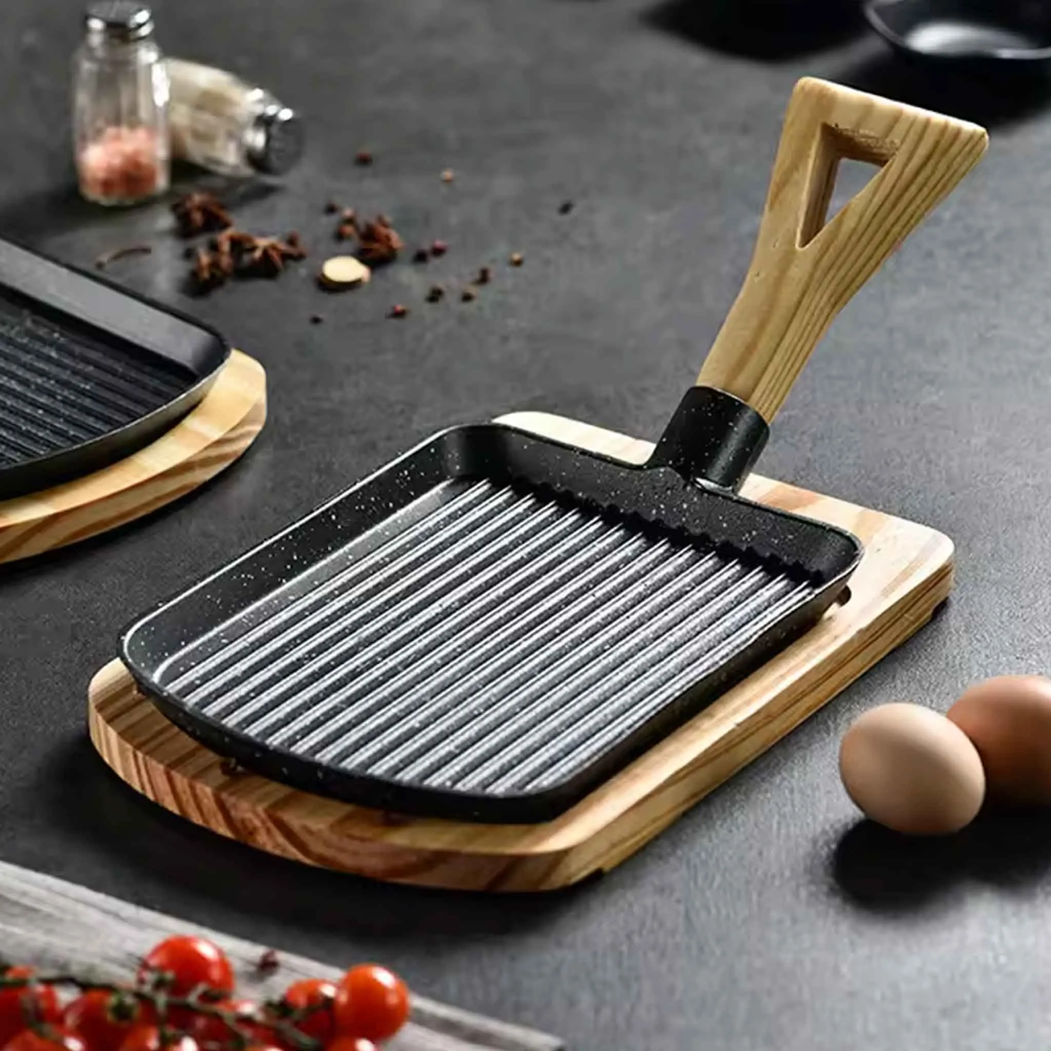 17x22cm Ceramic Sizzling dish( cast iron)