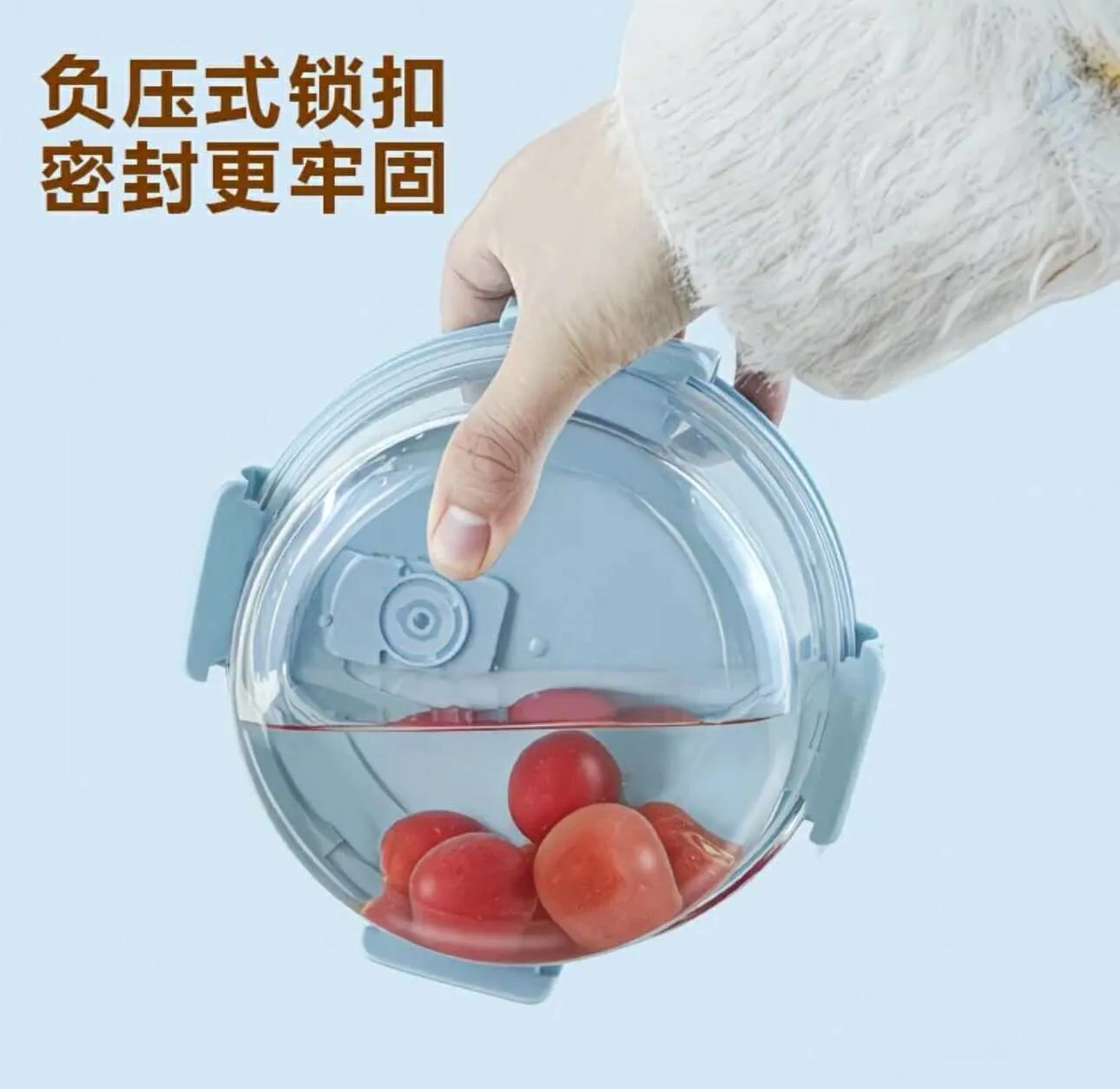 3pc Pink colour  Transparent Round Design Glass Container - Image 3