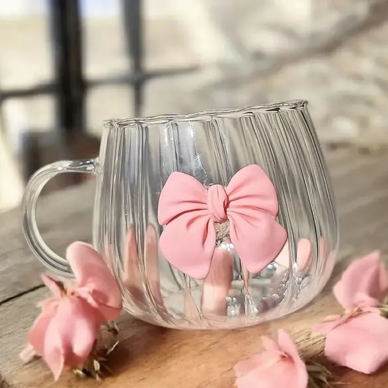 cute Pink Bow Cup