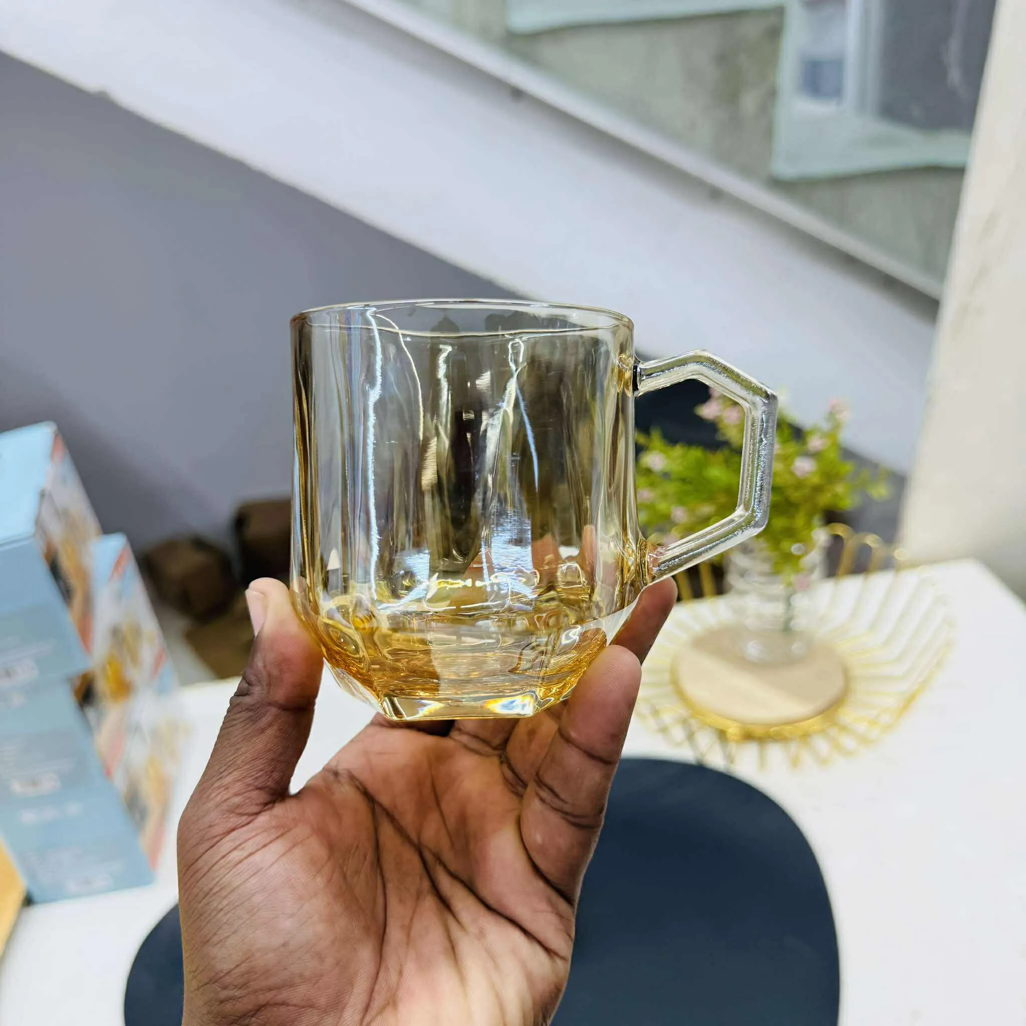 2pc 300ML Glass Mug set - Image 4