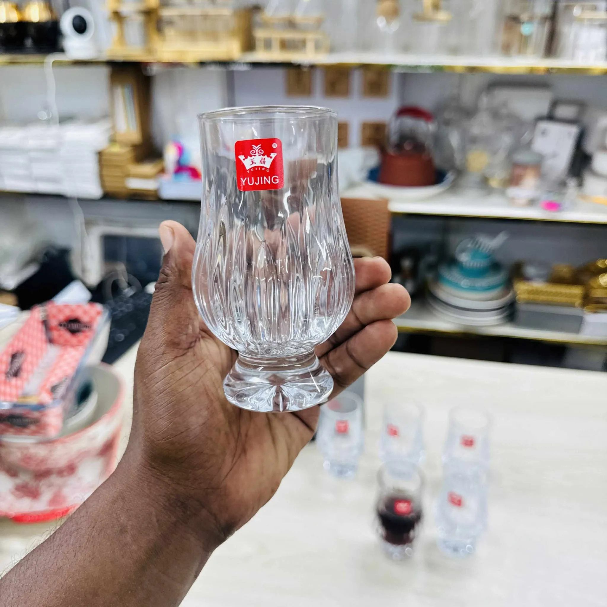6pc Welcome Drinks Glass set 150ml around - Image 4