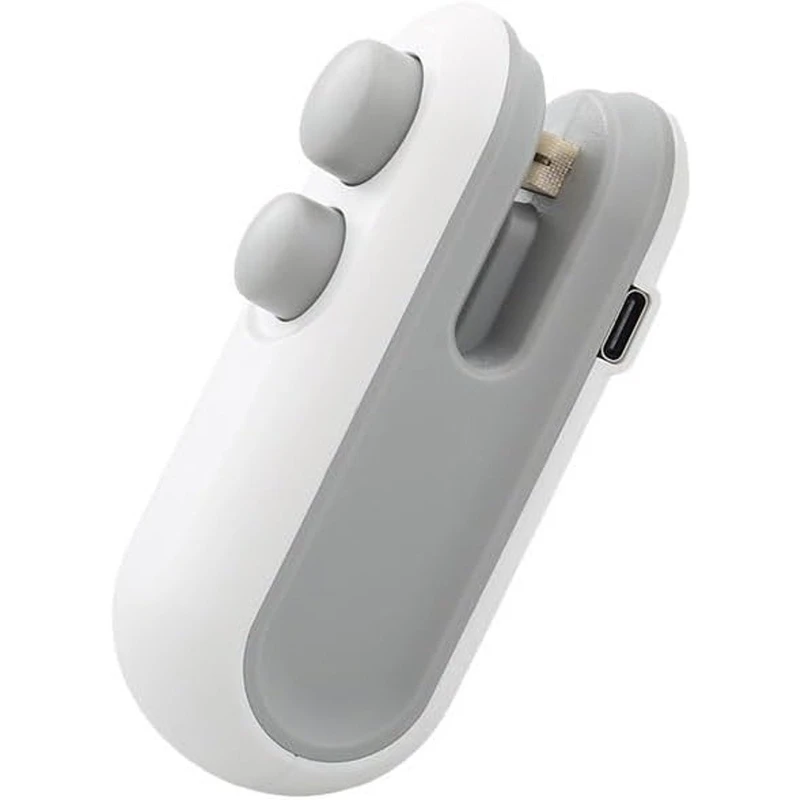 Rechargeable Mini Bag Sealer - 2 in 1 Bag Sealer Heat Seal with Cutter and Magnet