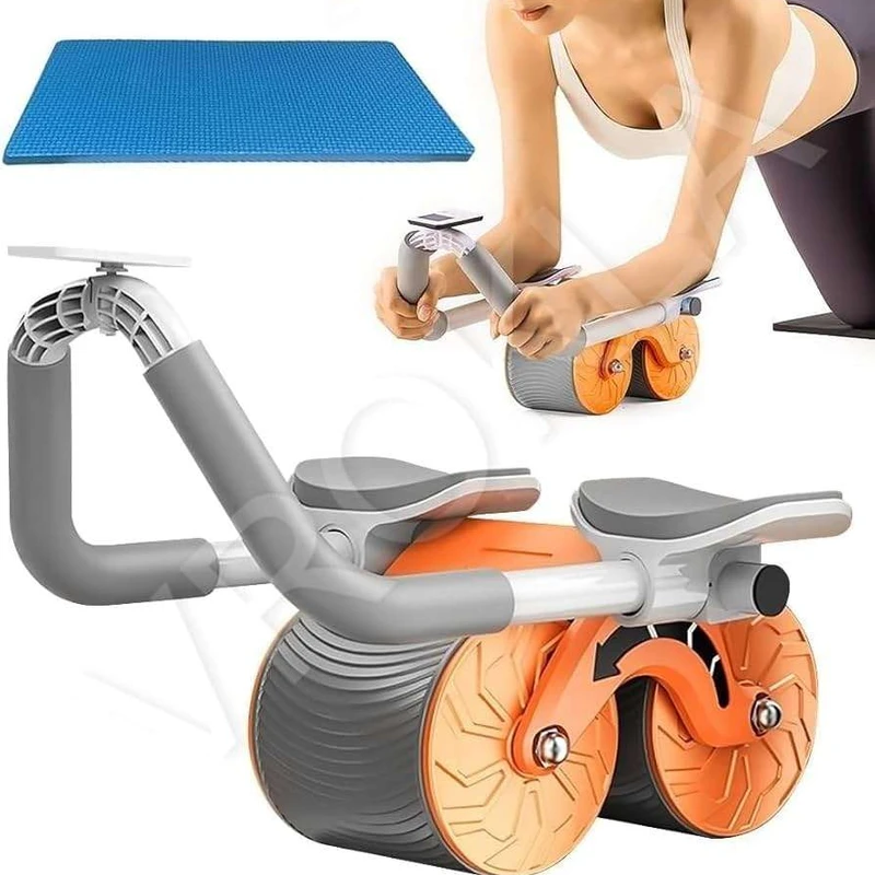 Automatic Rebound Abdominal Exercise Roller With Elbow Support