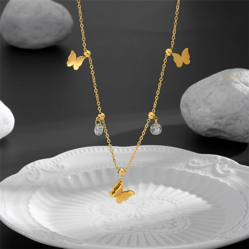 Diamond Cut Butterfy Anklet - Image 5