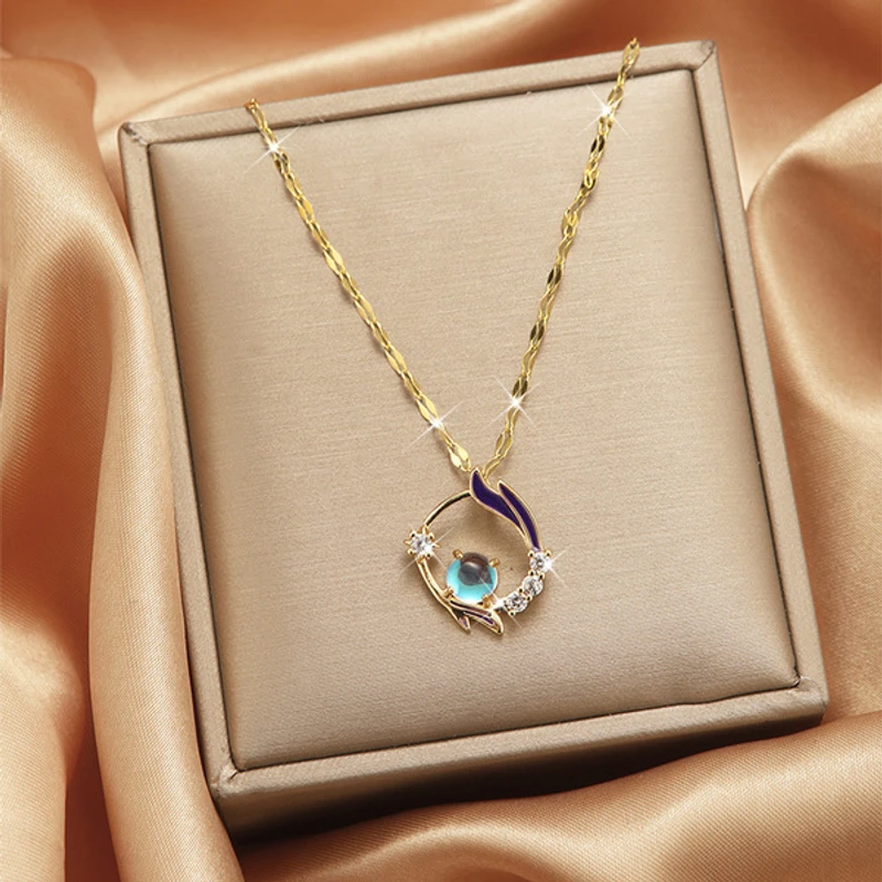 Honey star and moon necklace