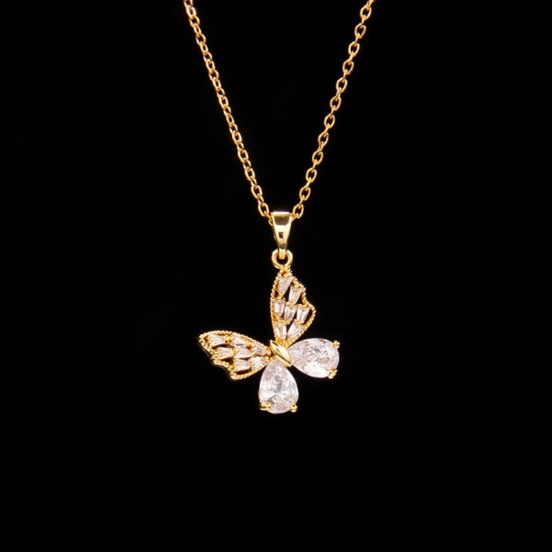 White Diamond Butterfly pandent