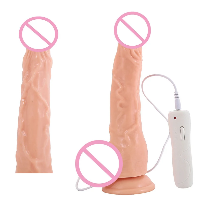 Realistic PVC Dildo Vibrator for Women Manual Masturbation
