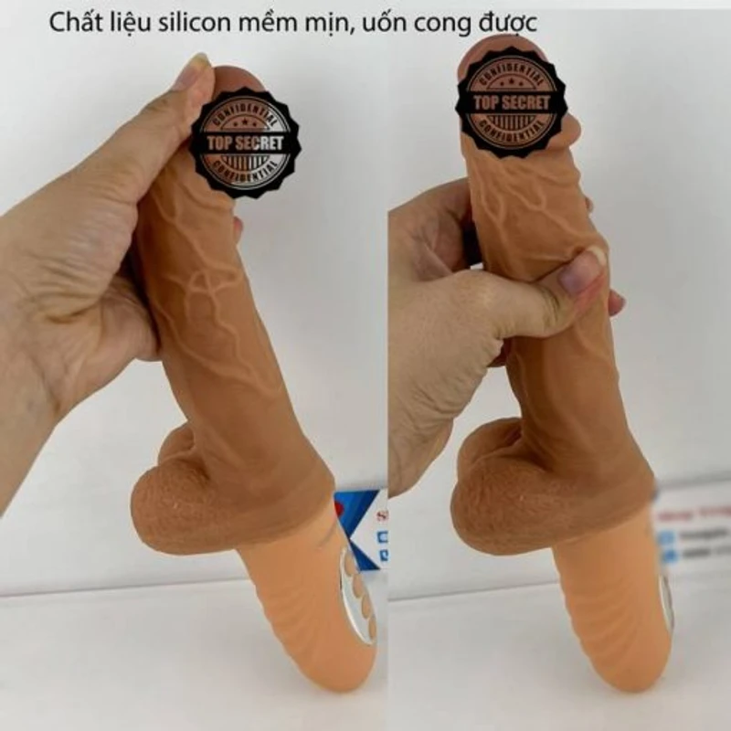 Intense Toy Thrusting Up-Down Vibration Dildo 11 inch
