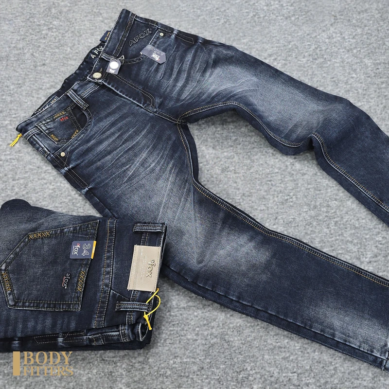 2J99 Shadow Distressed aFox Grit Denim