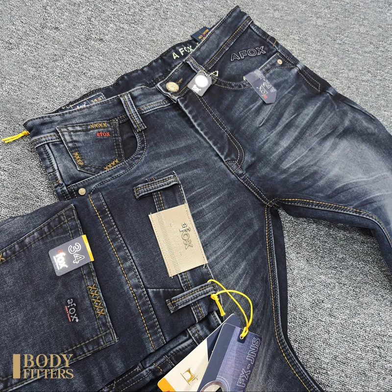 2J99 Shadow Distressed aFox Grit Denim