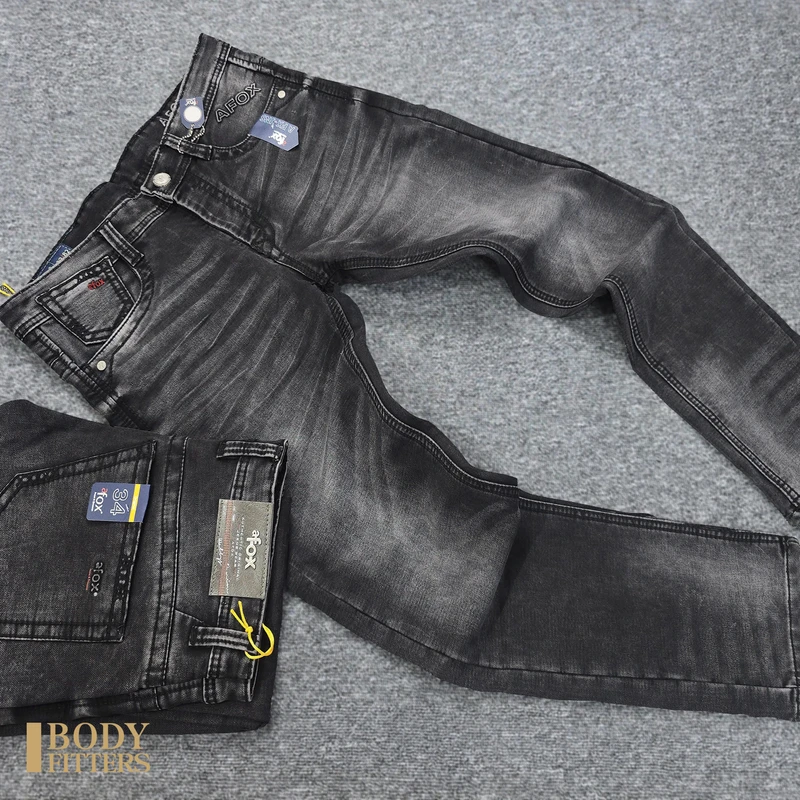 2J102 Charcoal Dusk aFox Grit Denim