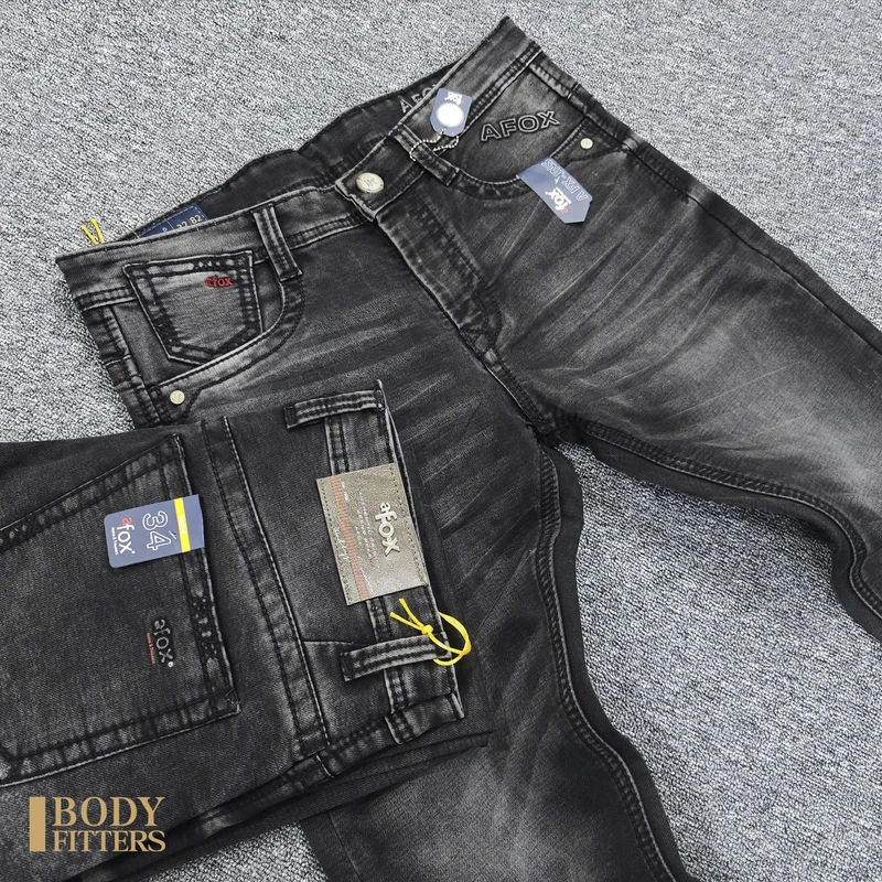 2J102 Charcoal Dusk aFox Grit Denim