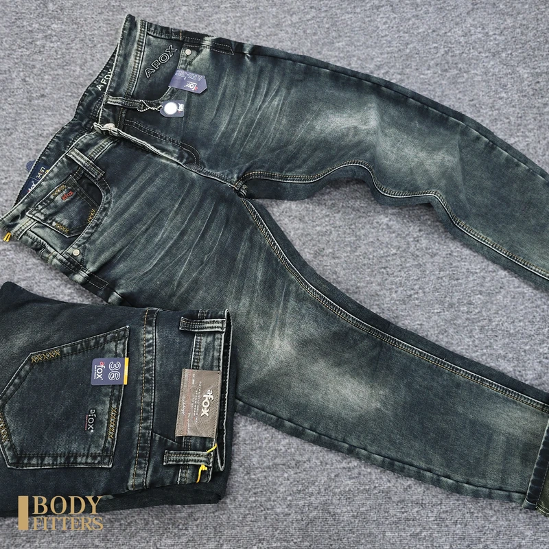 2J101 Charcoal Haze aFox Grit Denim