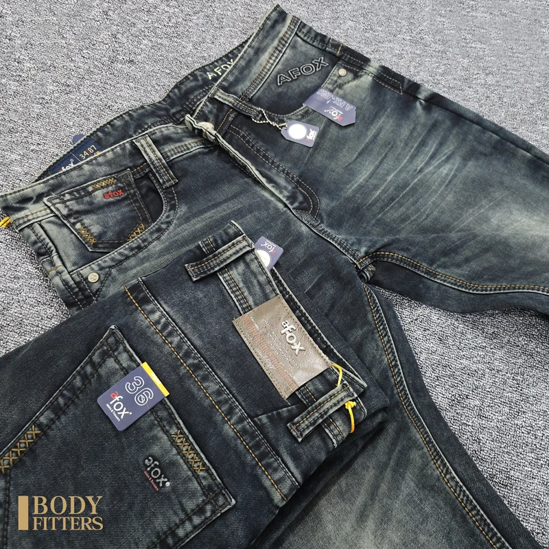 2J101 Charcoal Haze aFox Grit Denim