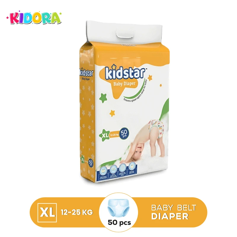 Kidstar Baby Diaper Belt XL (12-25-kg ) 50-pcs