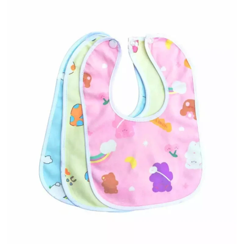 Waterproof Double Layers Cotton Baby Bibs (China)