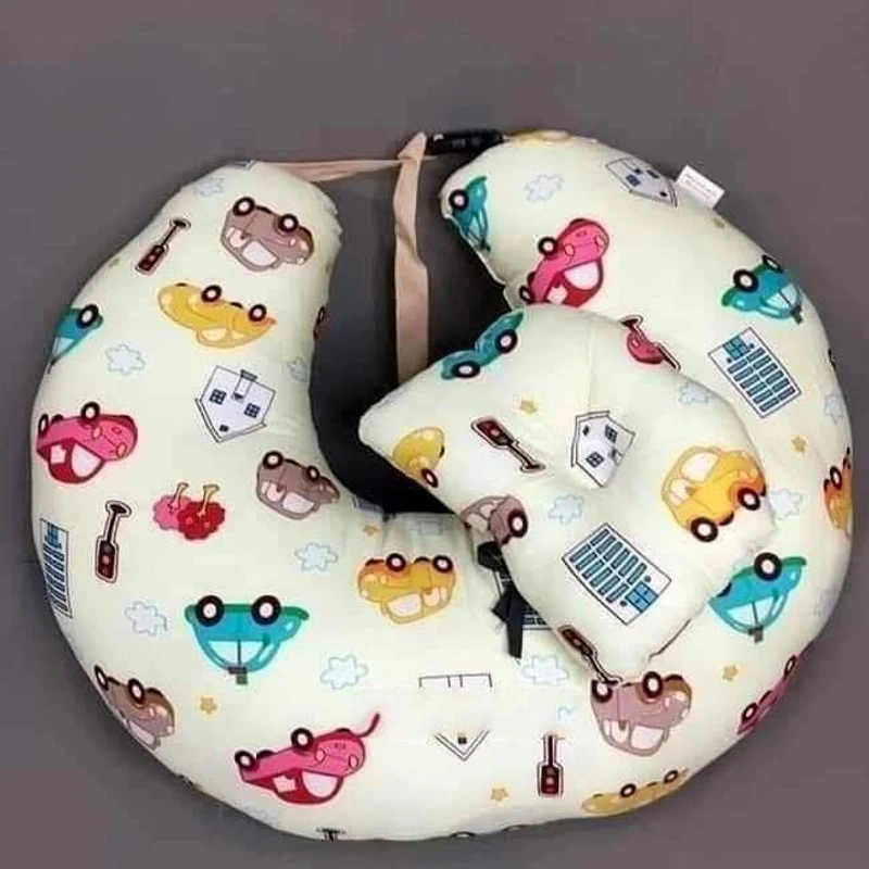 Mothers Breast Feeding Cotton Nursing Pillow with Head Positioner