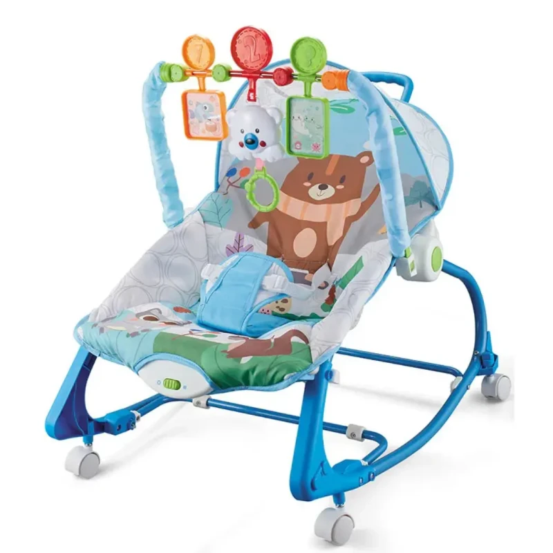 Hu-Baby Multifunctional Baby Rocker Rocking Chair with Wheels Vibrating Music