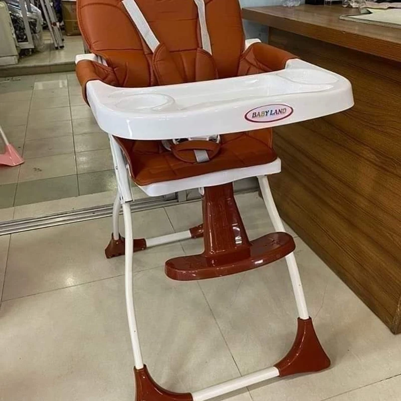 TZX Baby Feeding High Chair Leather Seat