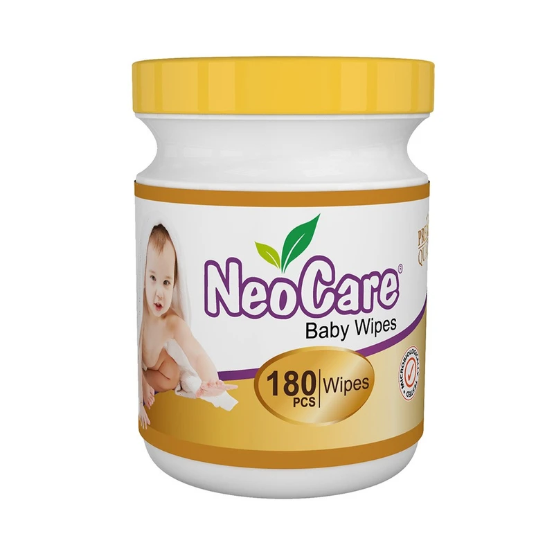 Neocare Baby Wipes Cannister Jar 180 pcs