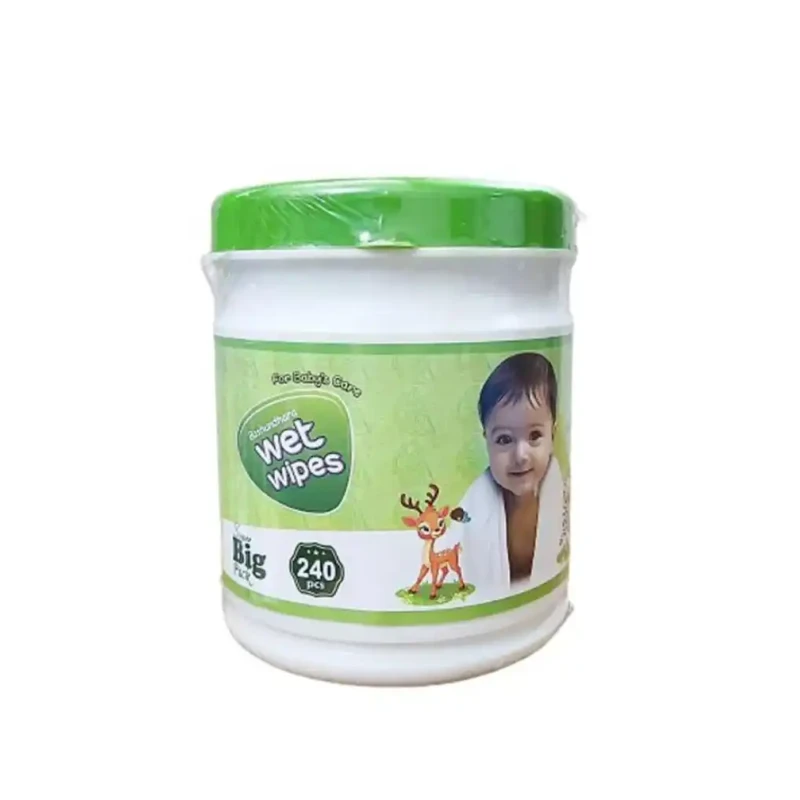 Bashundhara Wet Wipes Jar – 240 Pcs