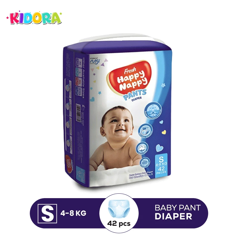 Happy Nappy Baby Diaper Pant S (4-8-Kg ) 42 Pcs