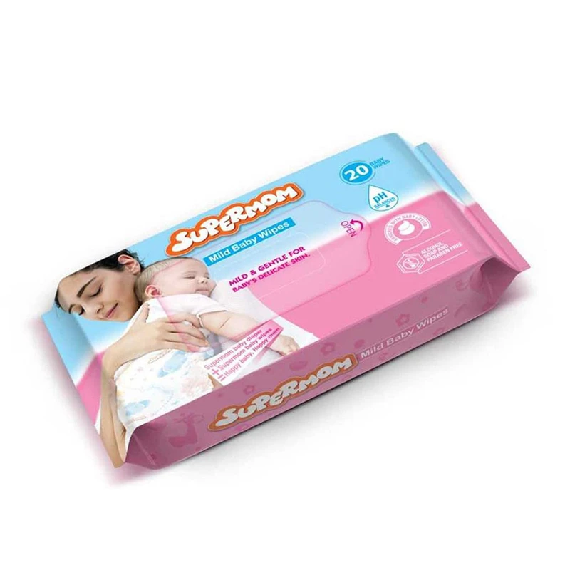 Supermom Mild Baby Wet Wipes 120 pcs