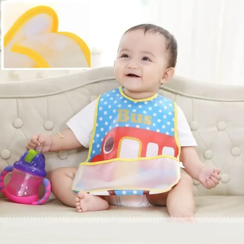 Plastic Waterproof Apron Bib For Baby