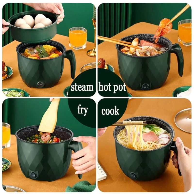 Non Stick Electric Multi Cooking Pot with Steam 1.8 Litter
