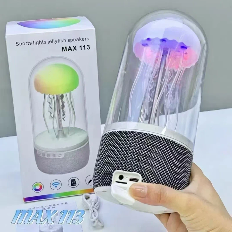 Jellyfish Speaker with Colorful Octopus Lights Smart Light Color Speaker Sound Instrument Max113