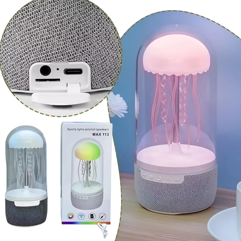 Jellyfish Speaker with Colorful Octopus Lights Smart Light Color Speaker Sound Instrument Max113 - Image 3