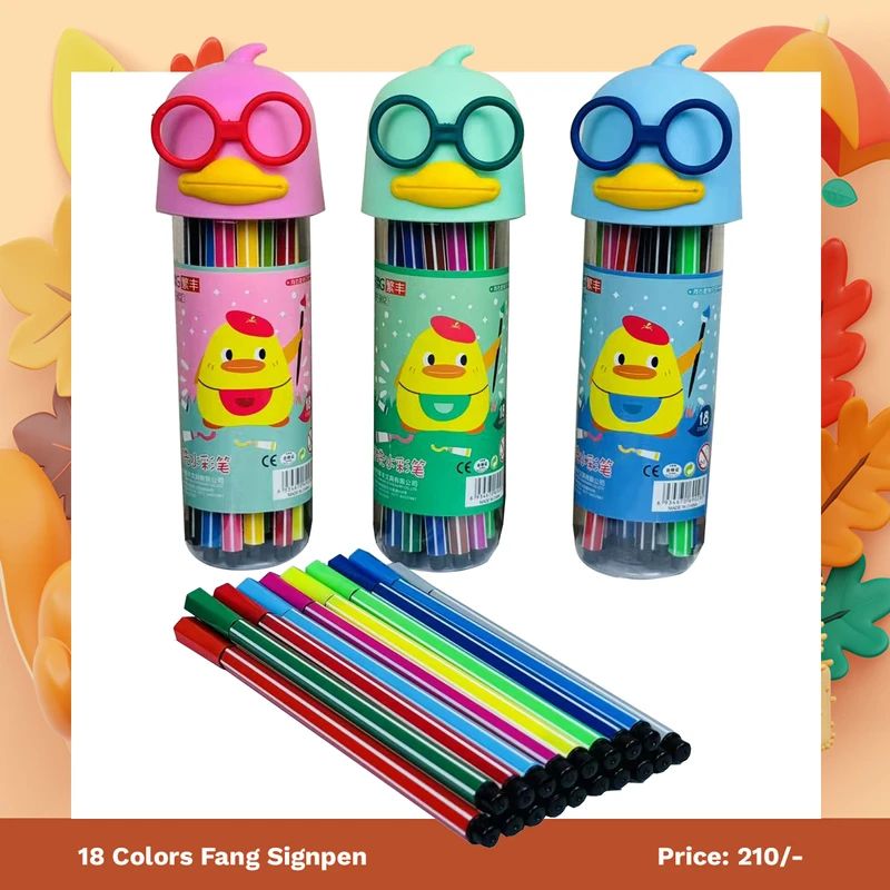 Fang Signpen 18 Color | ফ্যাং ১৮ কালার সাইনপেন