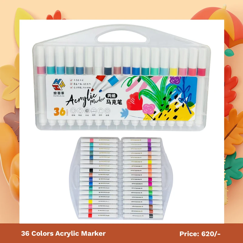 Acrylic Marker (White Box) 36 | ৩৬ অ্যাক্রিলিক মার্কার কলম