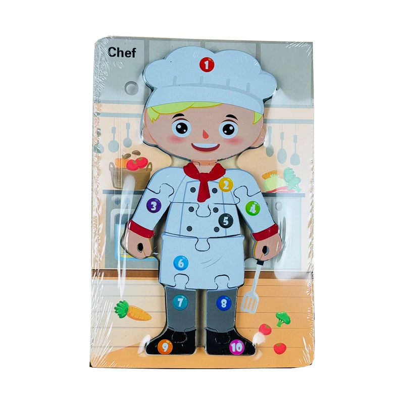 Wooden Charecter Puzzle | কাঠের তৈরি চরিত্রভিত্তিক পাজল
