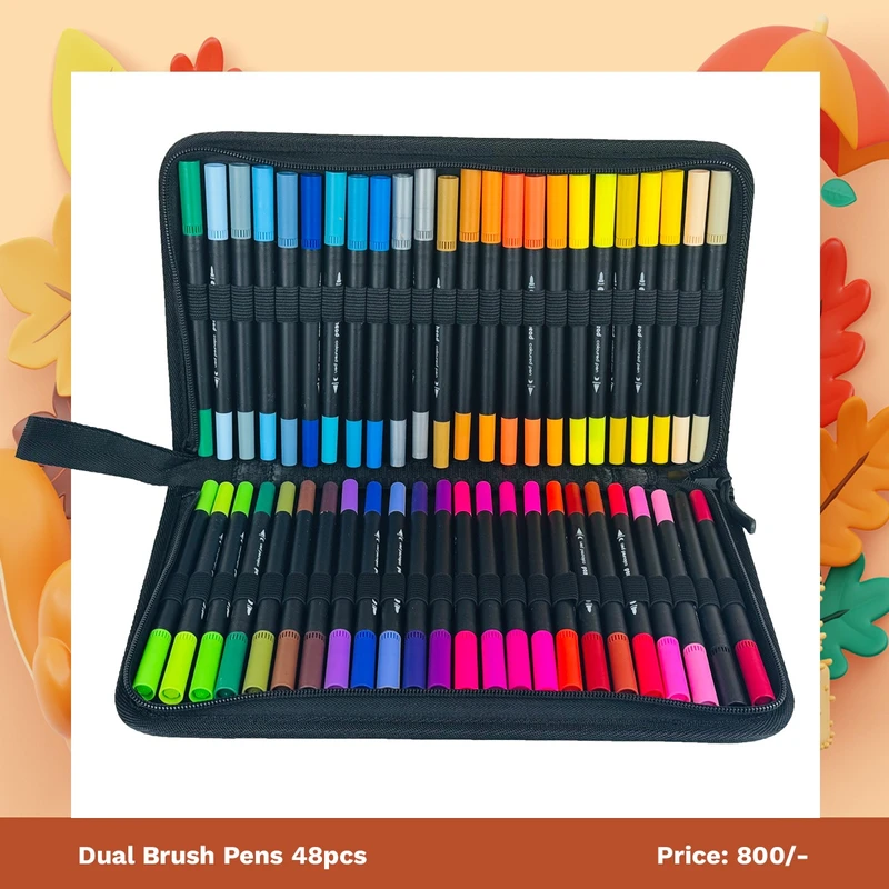 Dual Brush 48 Colors | ৪৮ টি উজ্জ্বল ও সমৃদ্ধ রঙ