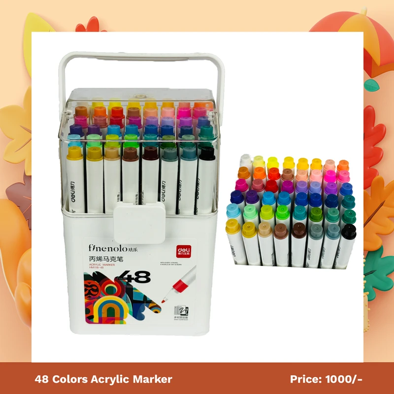 Finenolo Marker 48 Colors | ৪৮ রঙের সৃজনশীলতার ভান্ডার