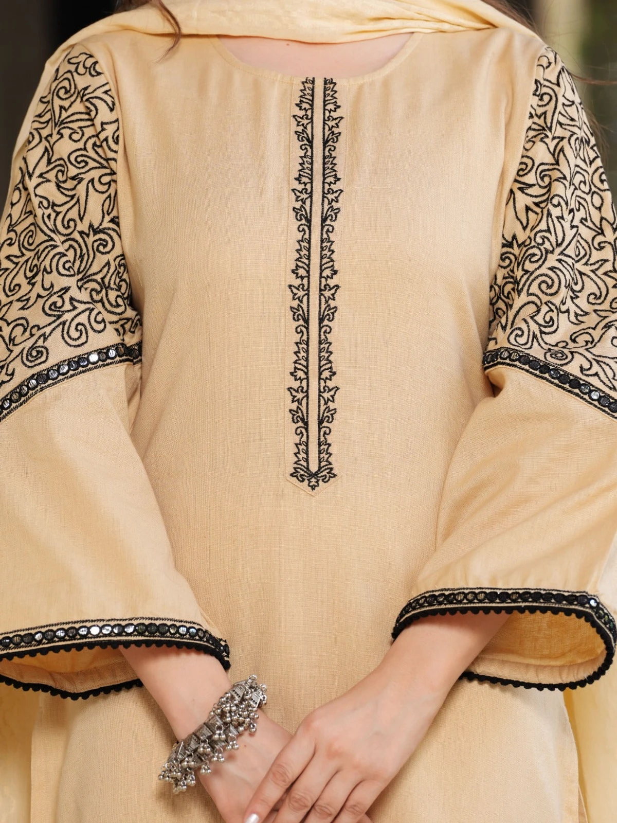 Beige Cotton Suits - Image 4