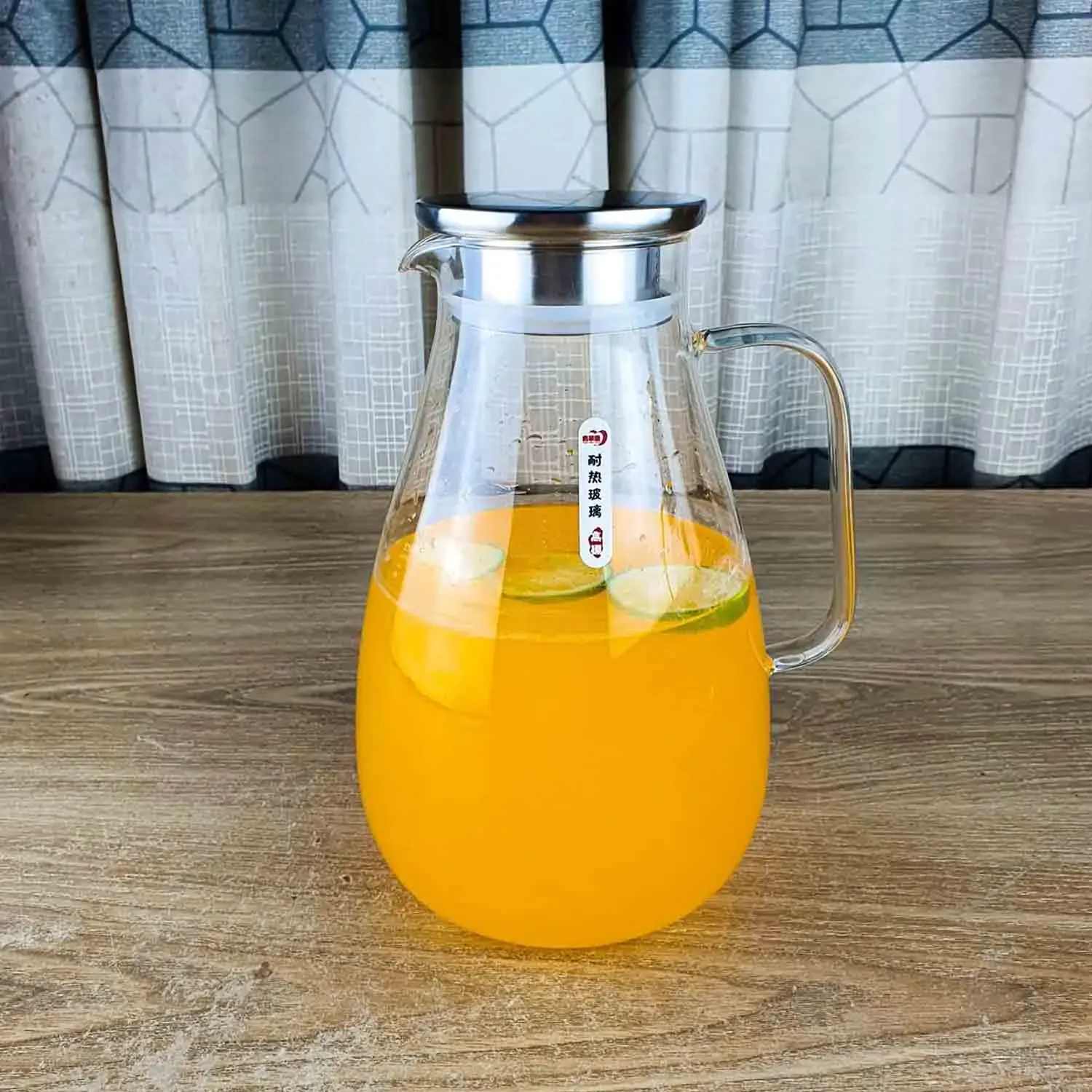 Borosilicate Water Jug with steel Lid (GPH32-2600)
