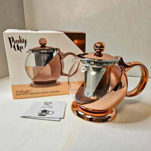 Rose Gold Teapot 00951 - Image 3