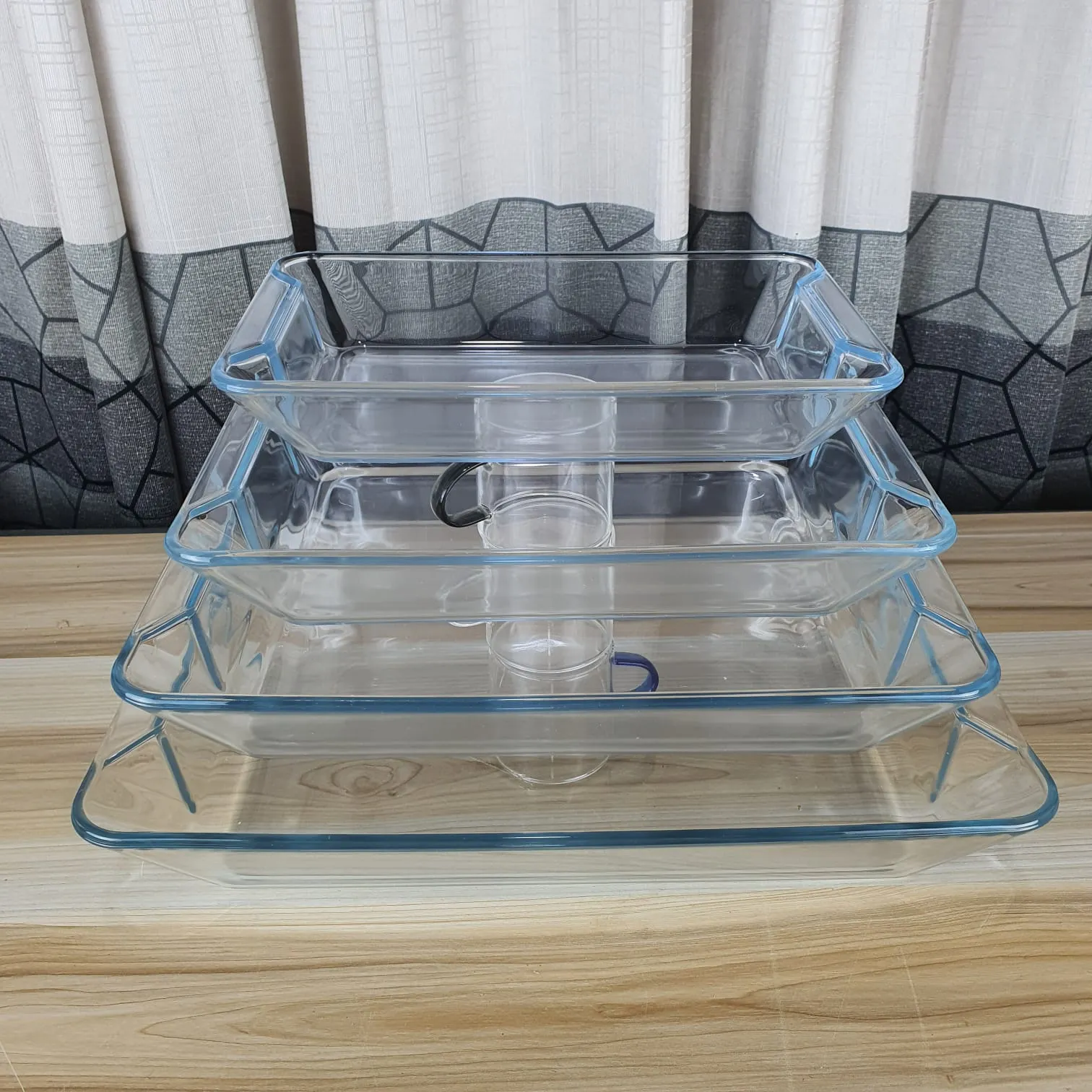 4pcs Rectangular Serving Dish Two Handle 00867 - Image 3