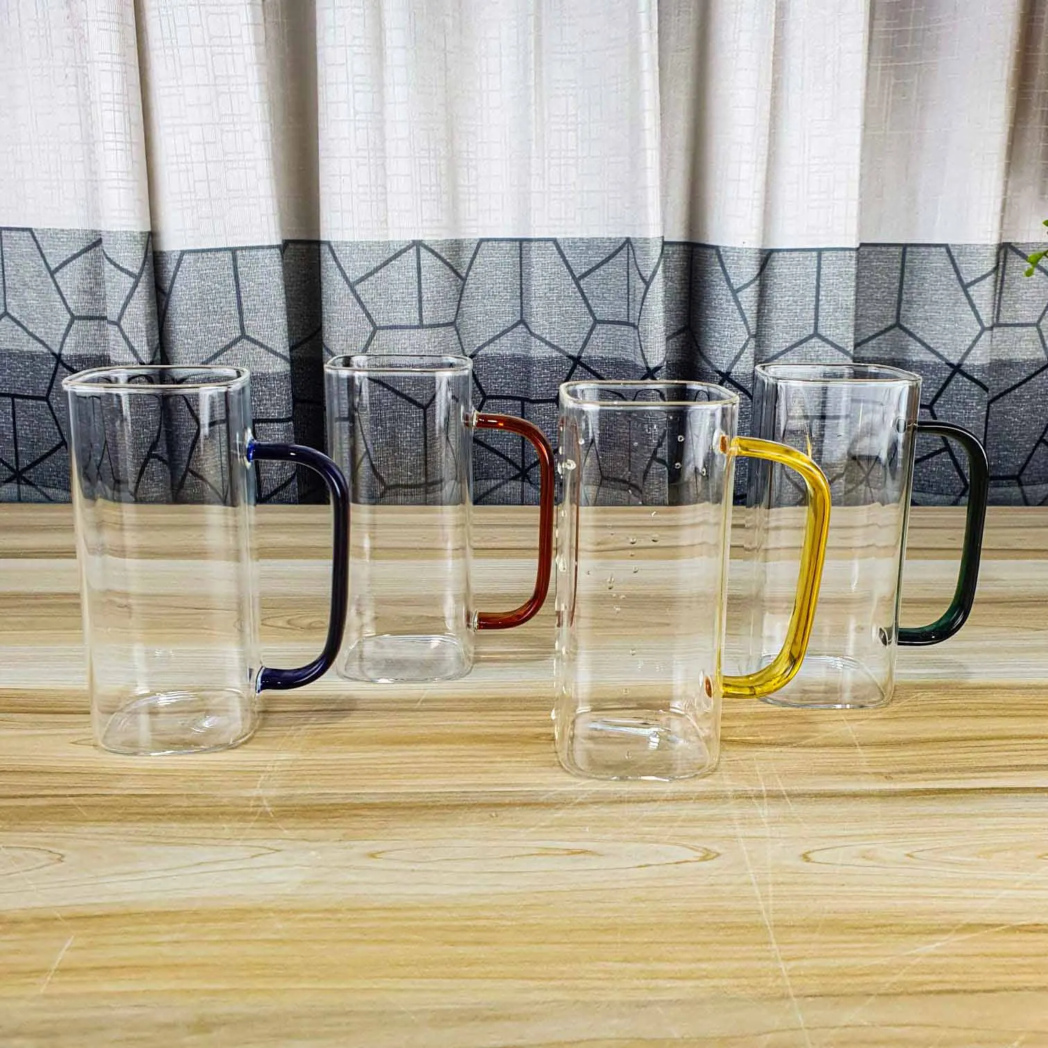 4pcs 2 in 1 Square mug With Juice pot 00933 - Image 3