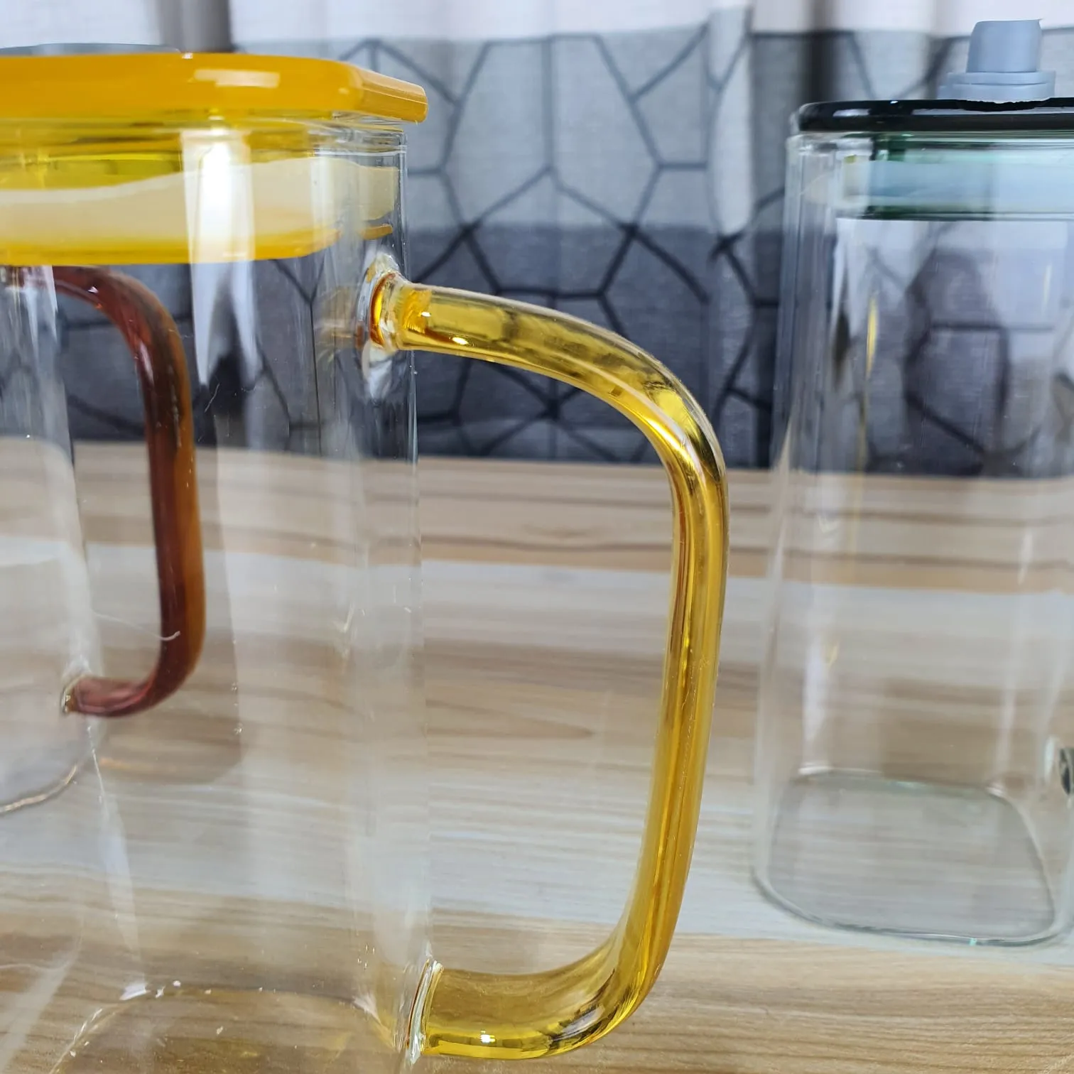 4pcs 2 in 1 Square mug With Juice pot 00933 - Image 5