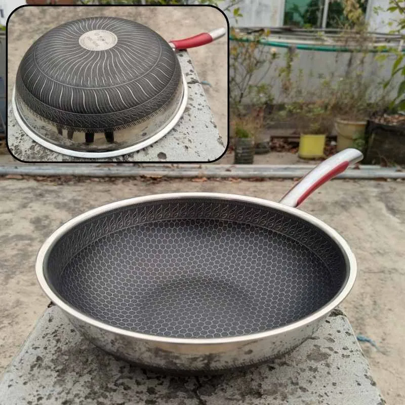 Honeycomb One Handle Frypan without lid 00666