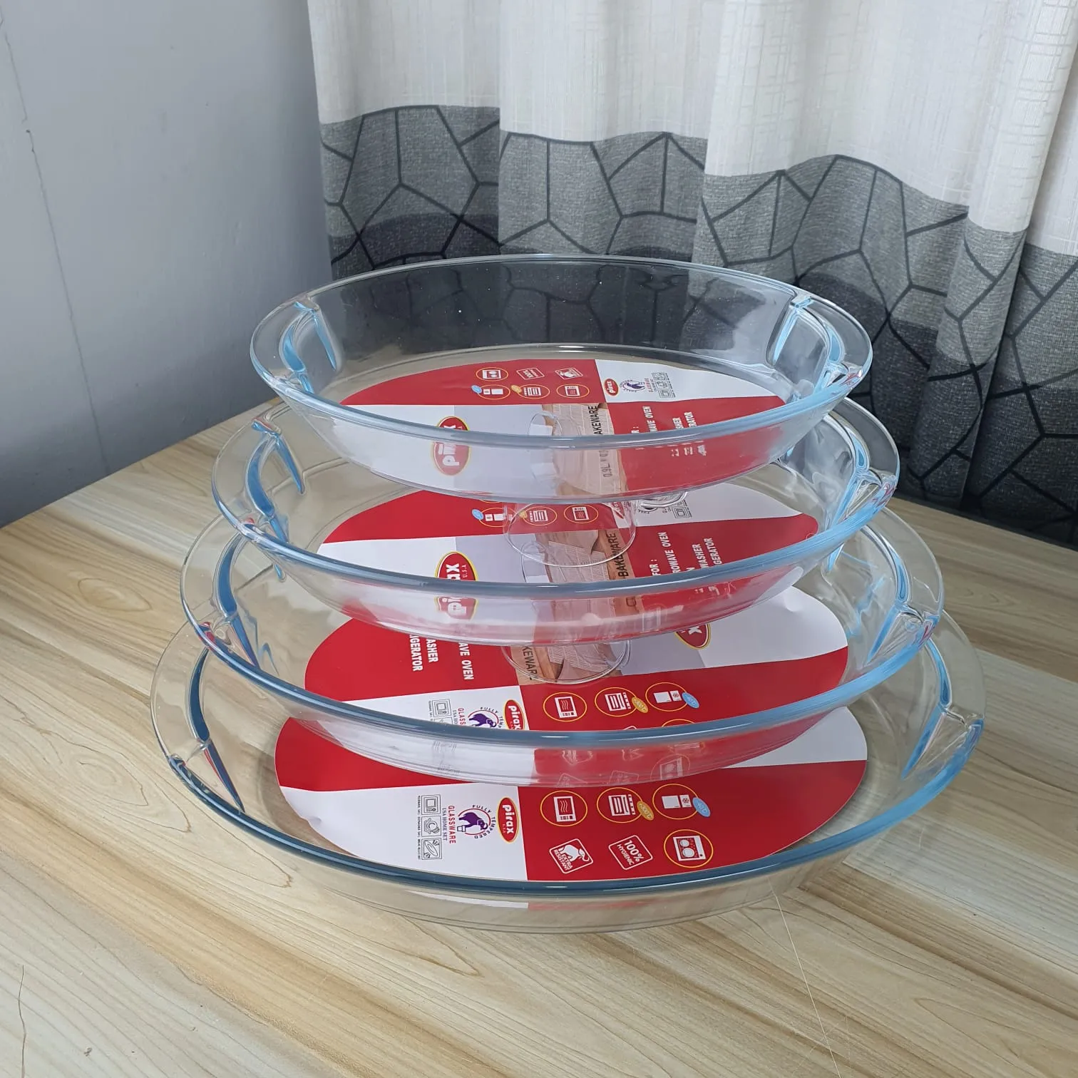 4pcs Oval Serving Dish Two Handle 00865