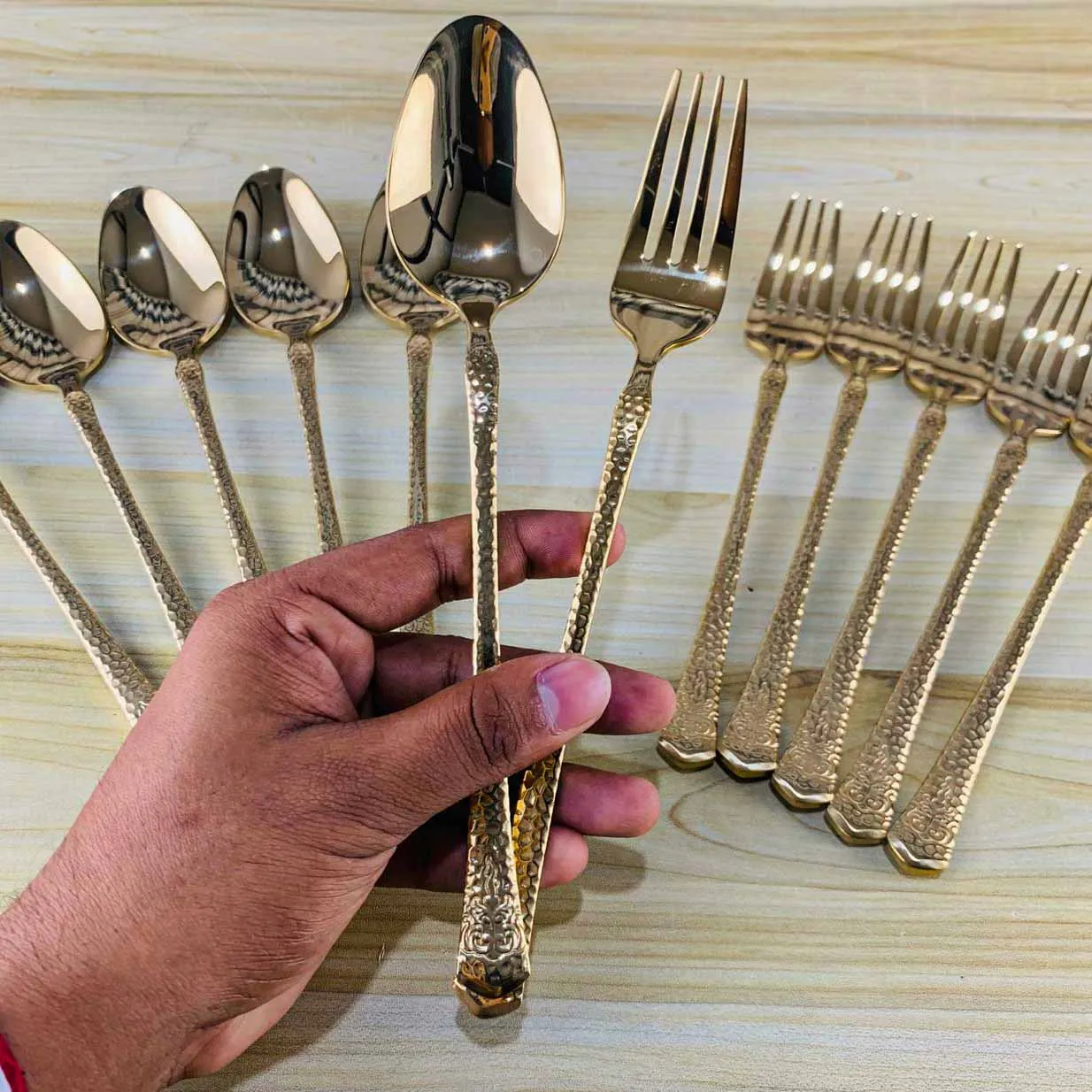 Golden Table Spoon 01381