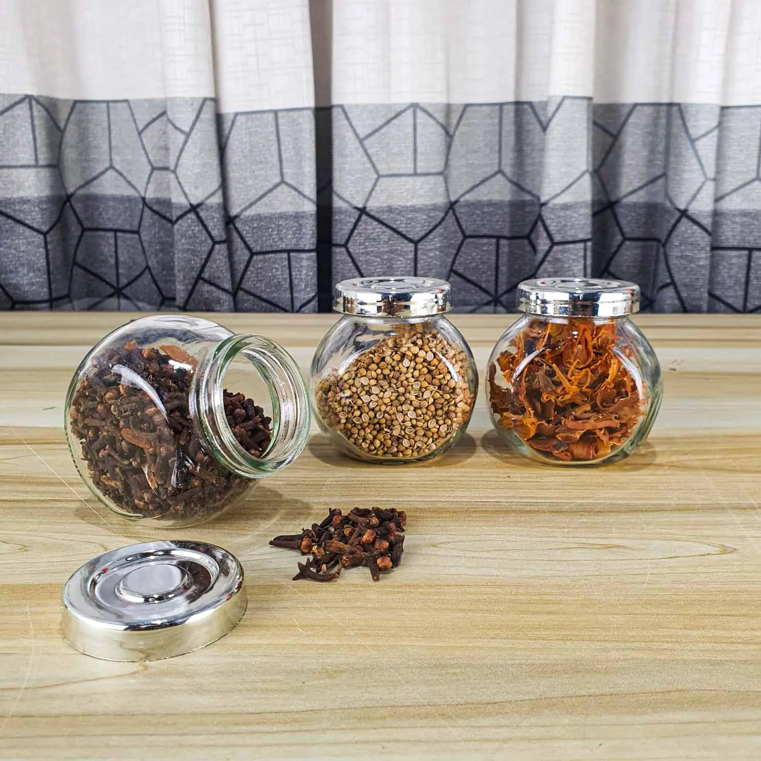 180ml Airtight Glass jar Acylic Lid 01214 - Image 3