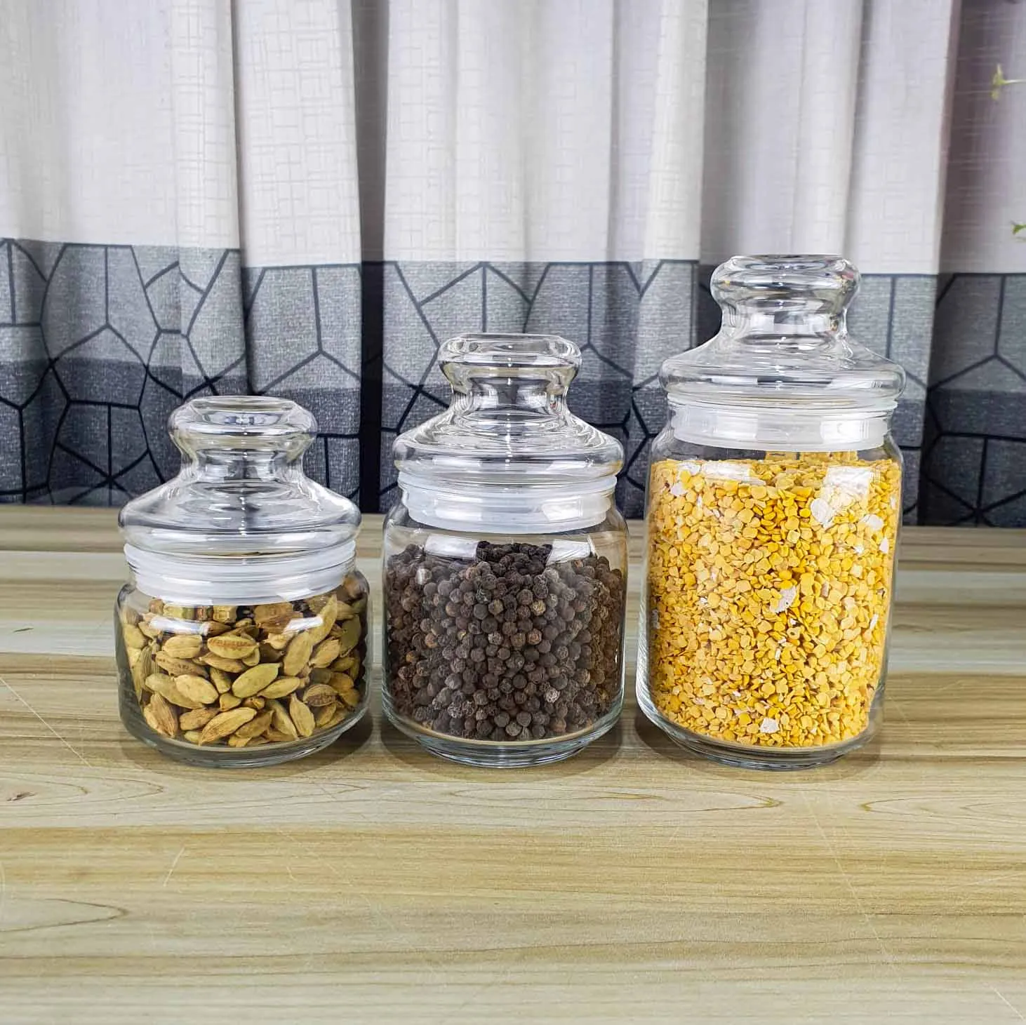 Ocean Crystal Airtight Glass jar 3pcs Set Small-01225