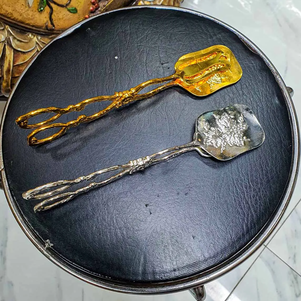 Food Tong Golden & Silver NS 01404 - Image 3