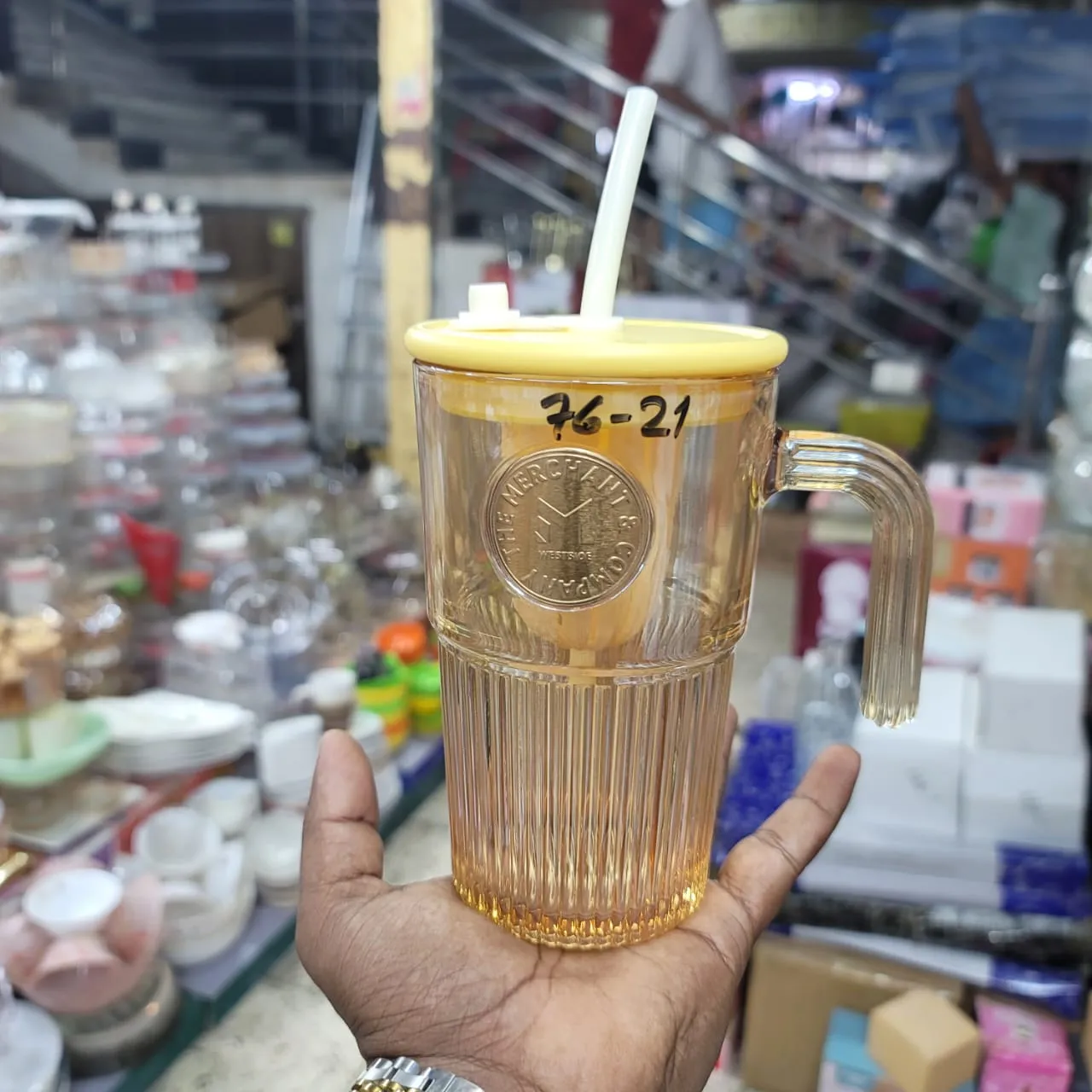 Golden One Handle Juice Pot 01055 - Image 3
